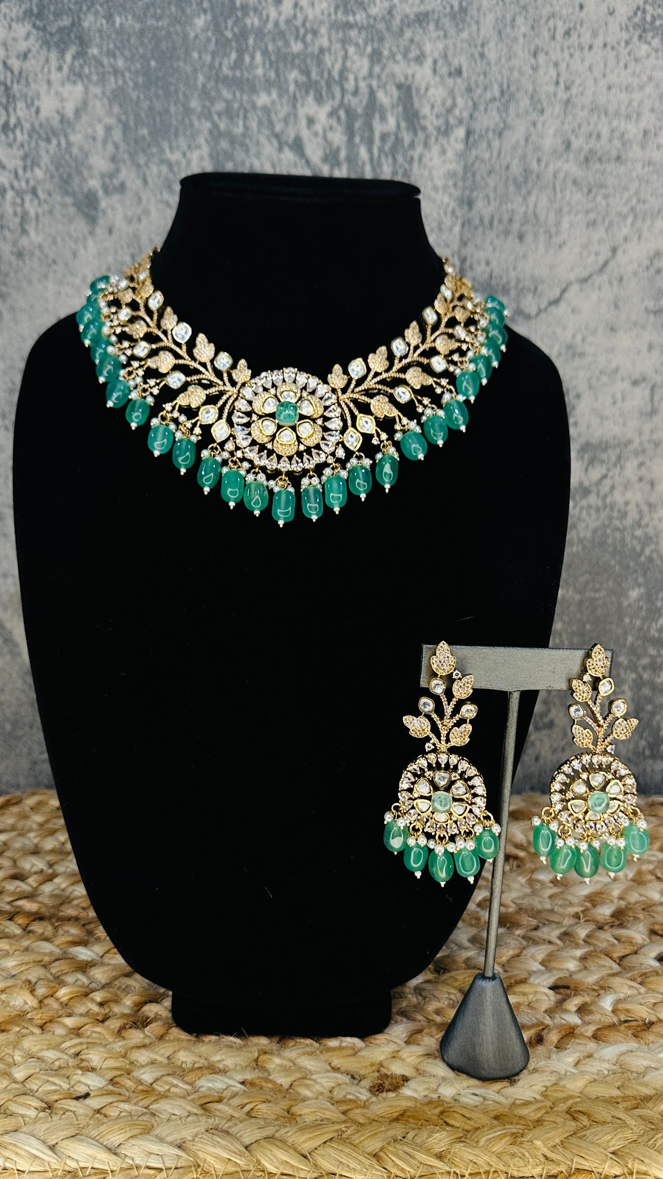 Designer replica necklace with earring