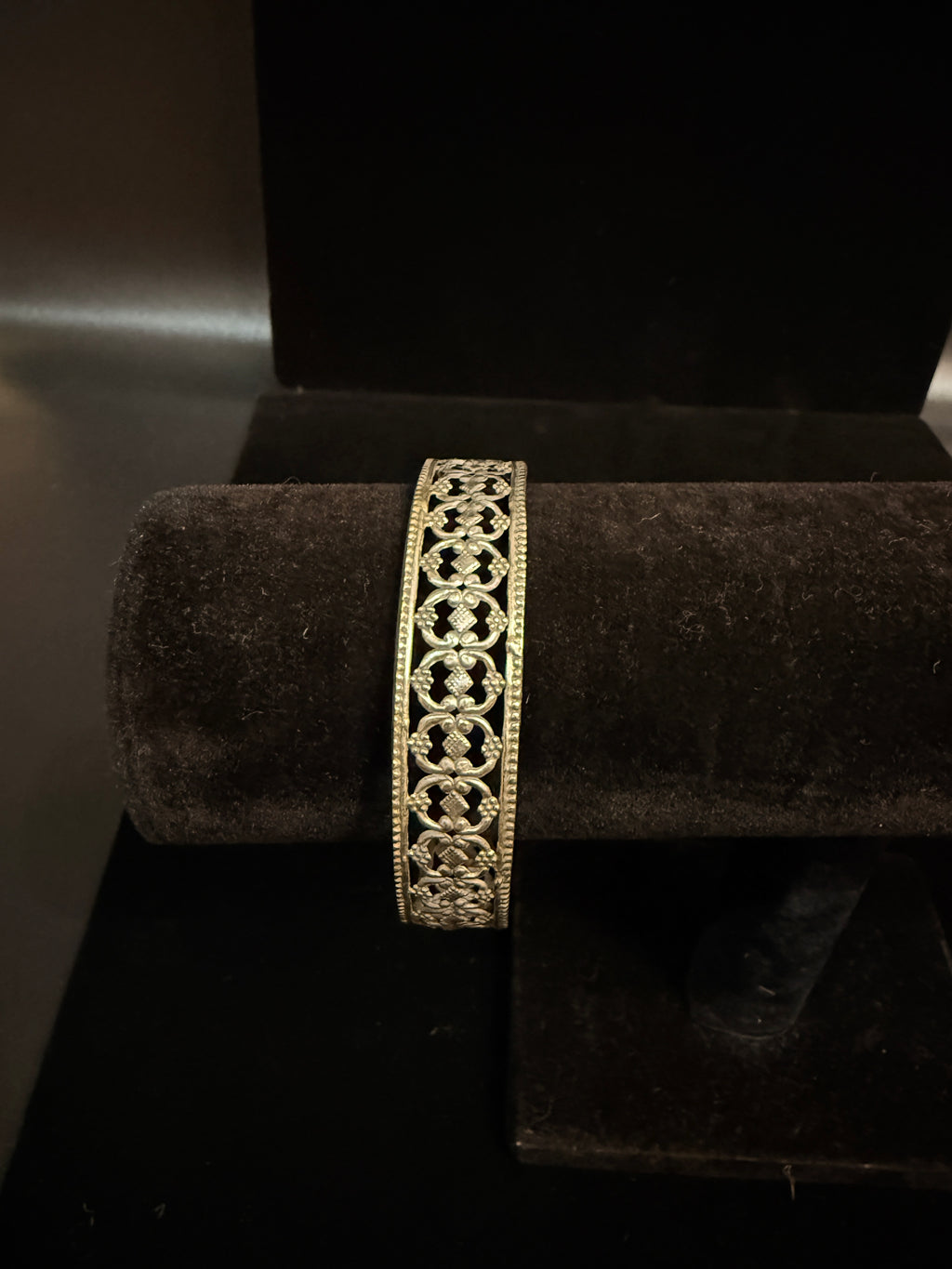 Silver replica light weight bangle set - 2.8
