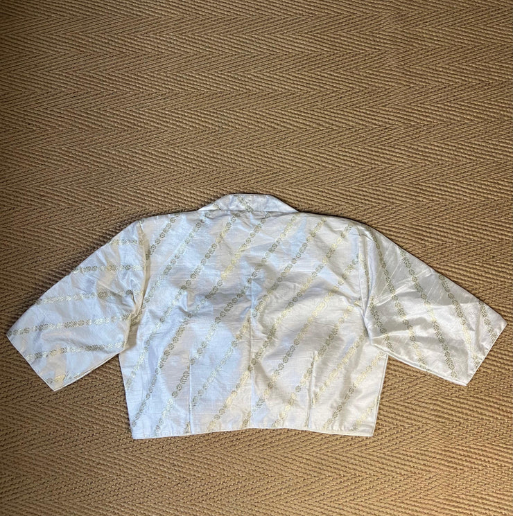 Blue 2 in one masaba style blouse