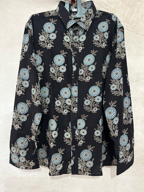 Ajrakh handblock printed shirts in pure Cotton