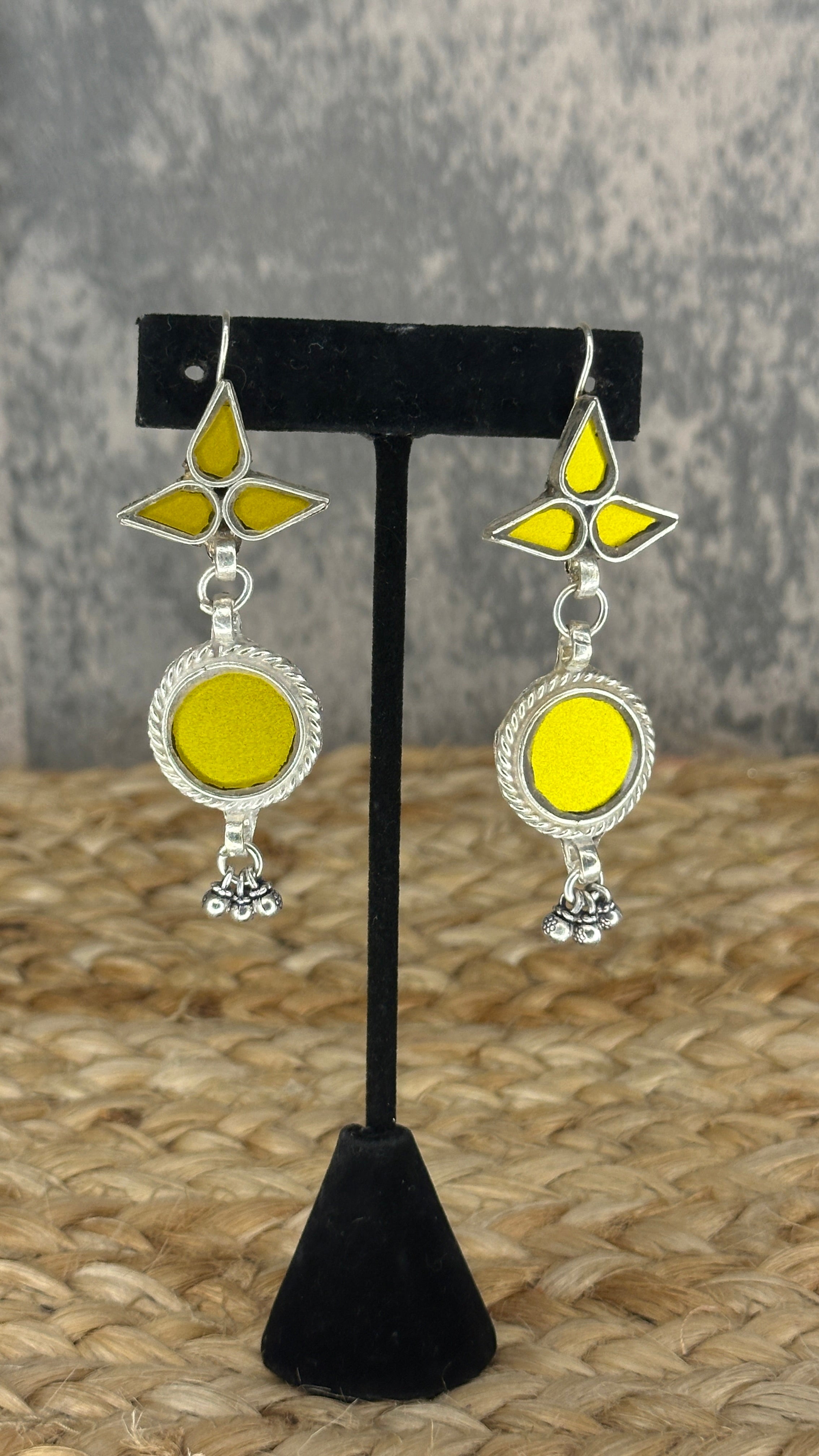 Indian glass choker with earring
