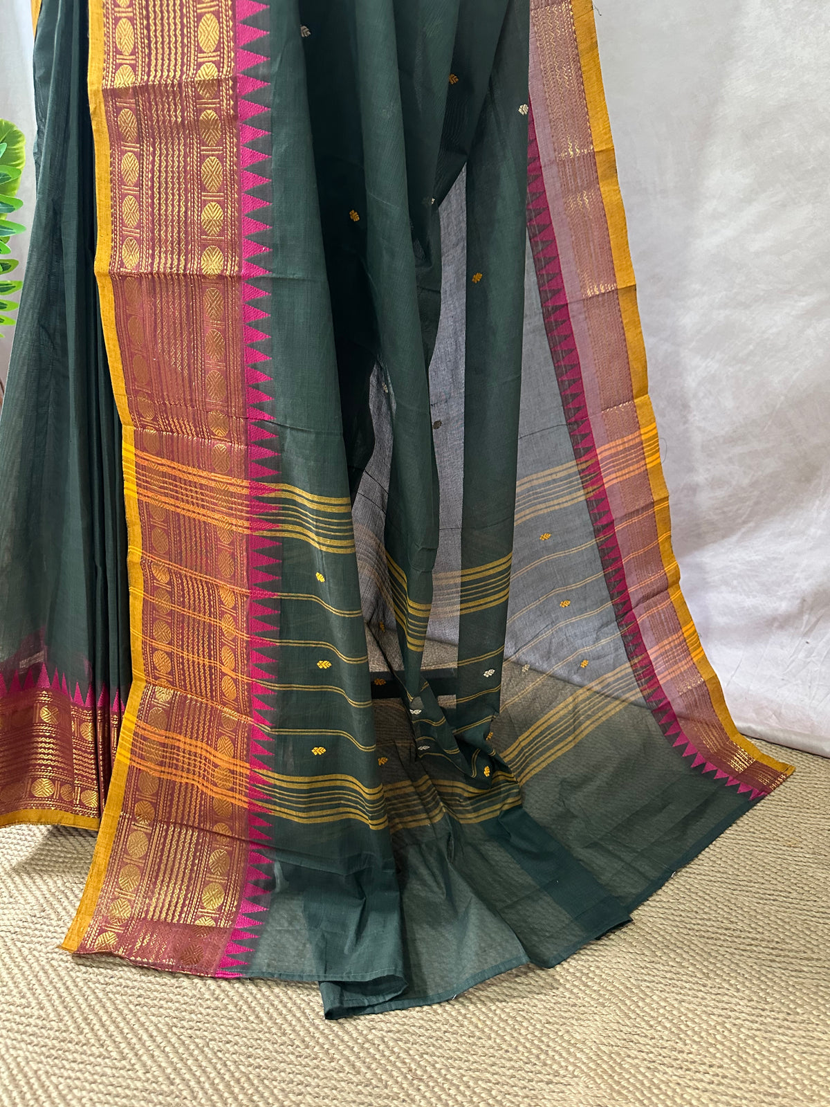 Kanchivaram cotton handloom saree , no BP
