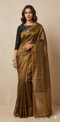 Pure Tissue linen tested Zari saree, no BP