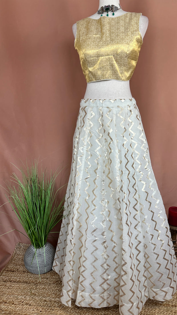 Chanderi skirt