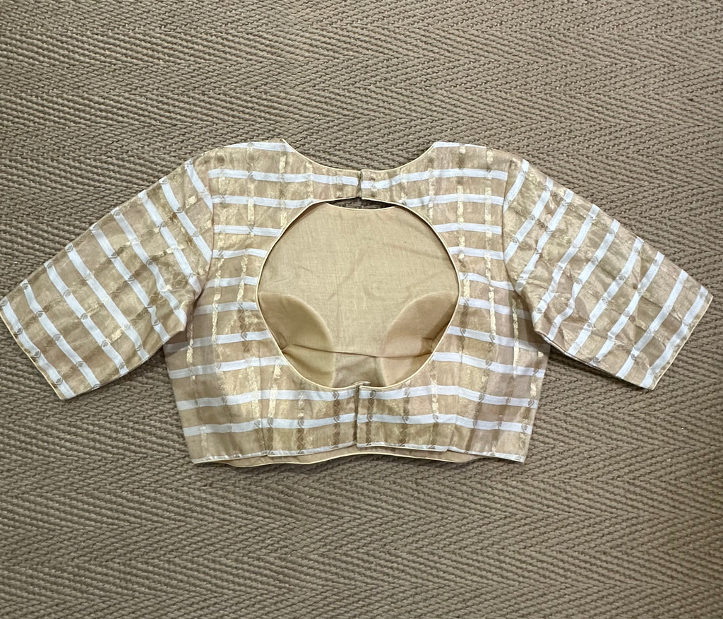 Gold tissue blouse