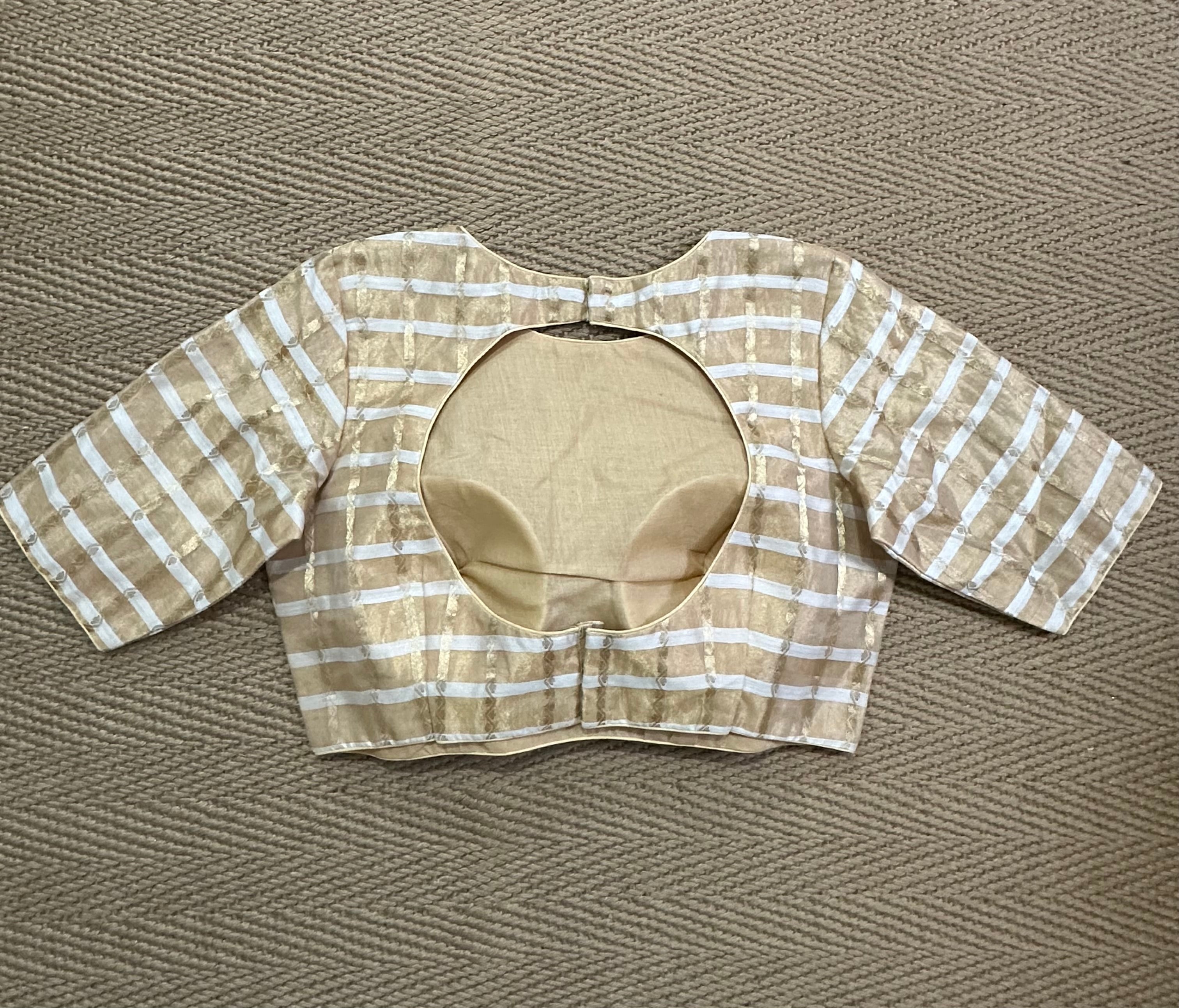 Gold tissue blouse