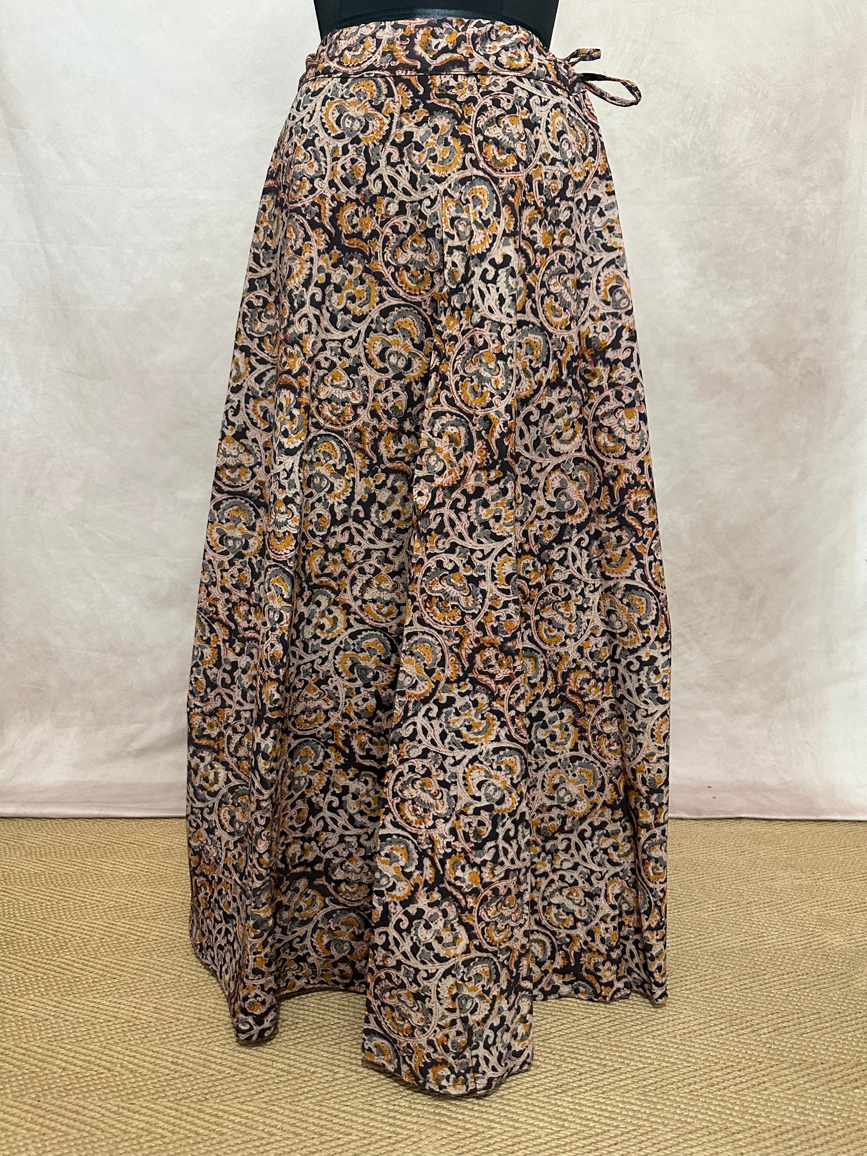 Kalamkari skirt - fits up to 36inch waist