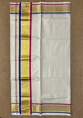 Soft cotton set saree with small checks