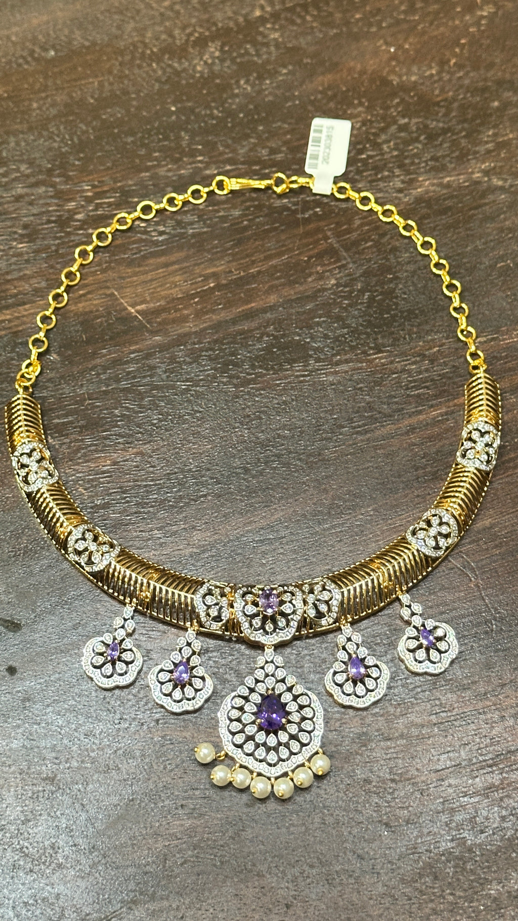 Necklace with earring
