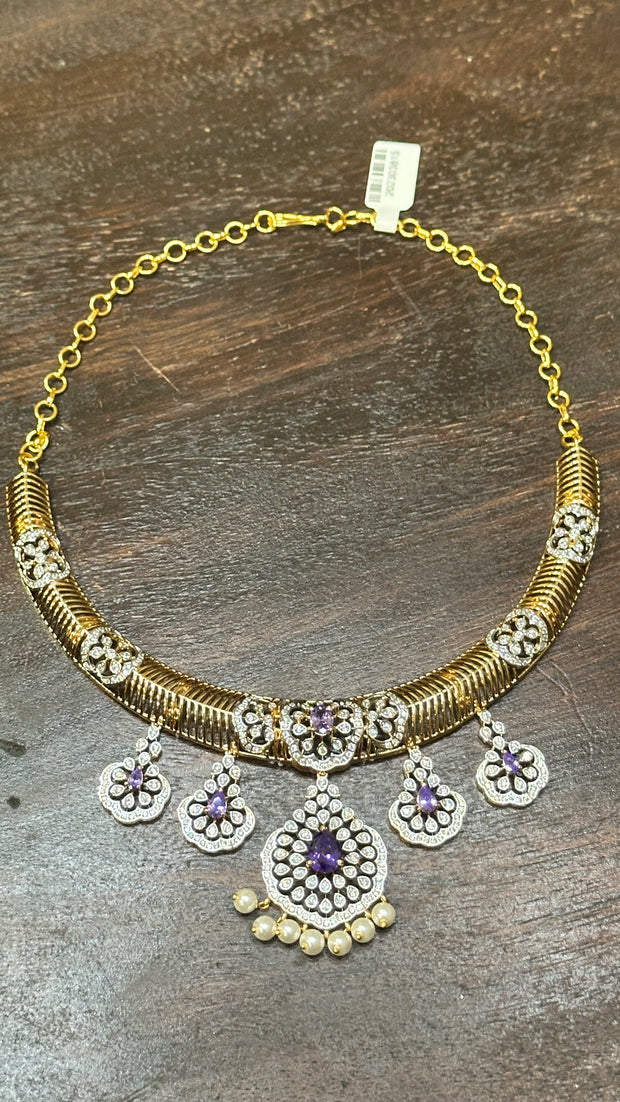 Necklace with earring