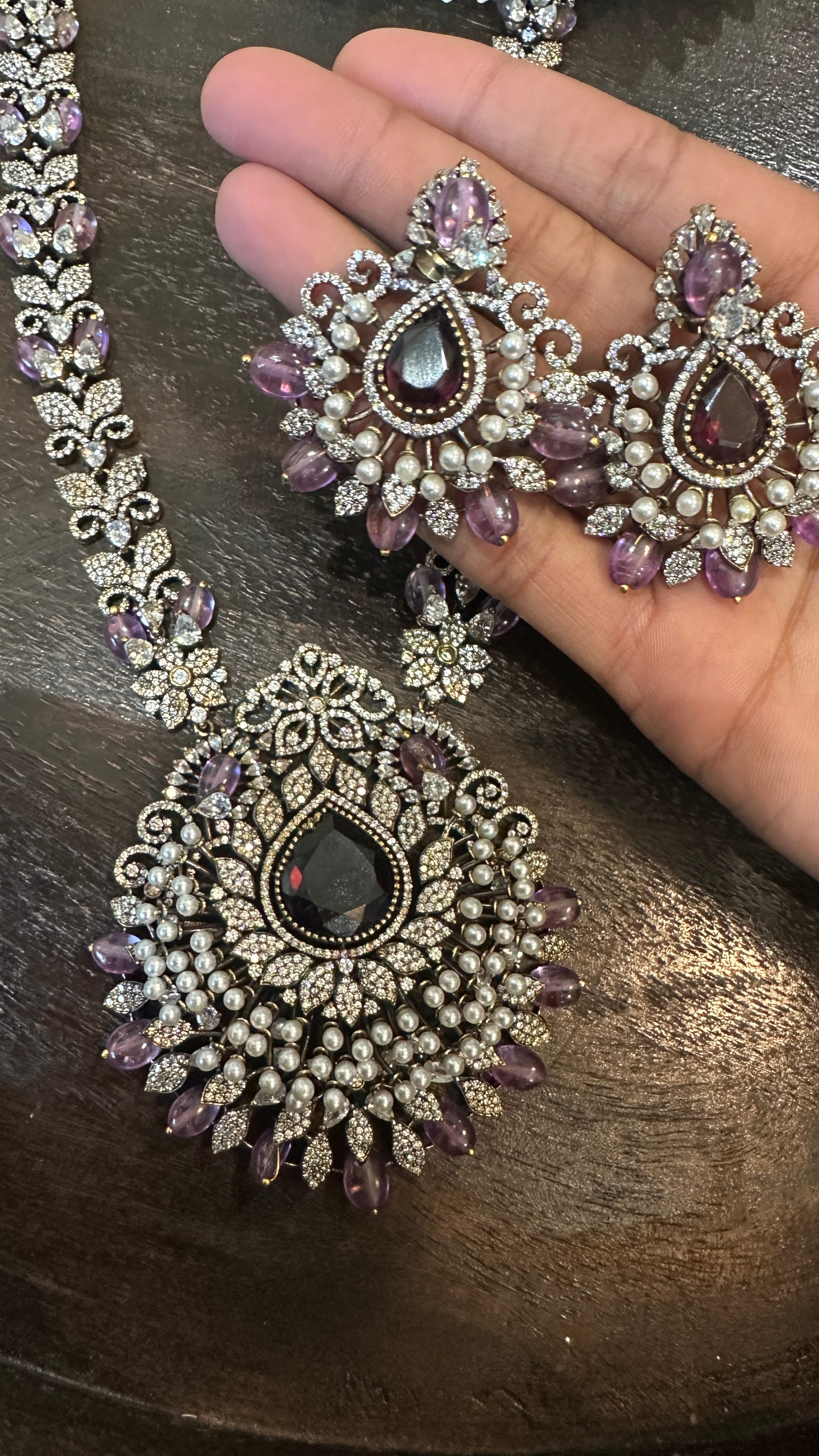 Necklace with earring