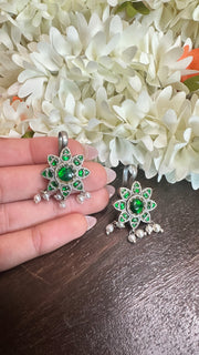 Silver Bugadis with kemp stones