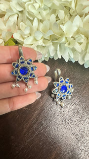 Silver Bugadis with kemp stones