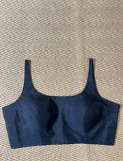 Black sleeveless blouse