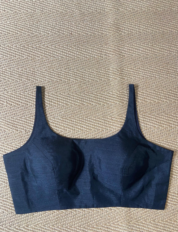 Black sleeveless blouse