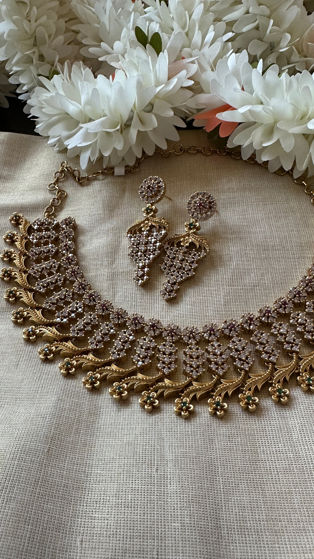 Necklace with earring