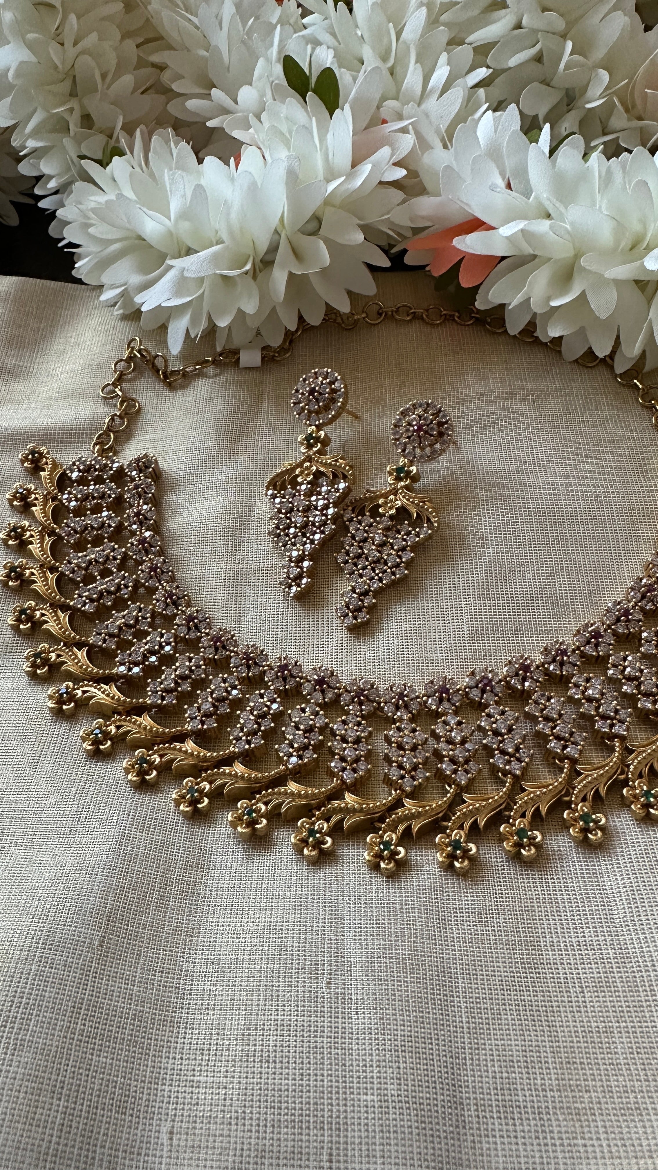 Necklace with earring