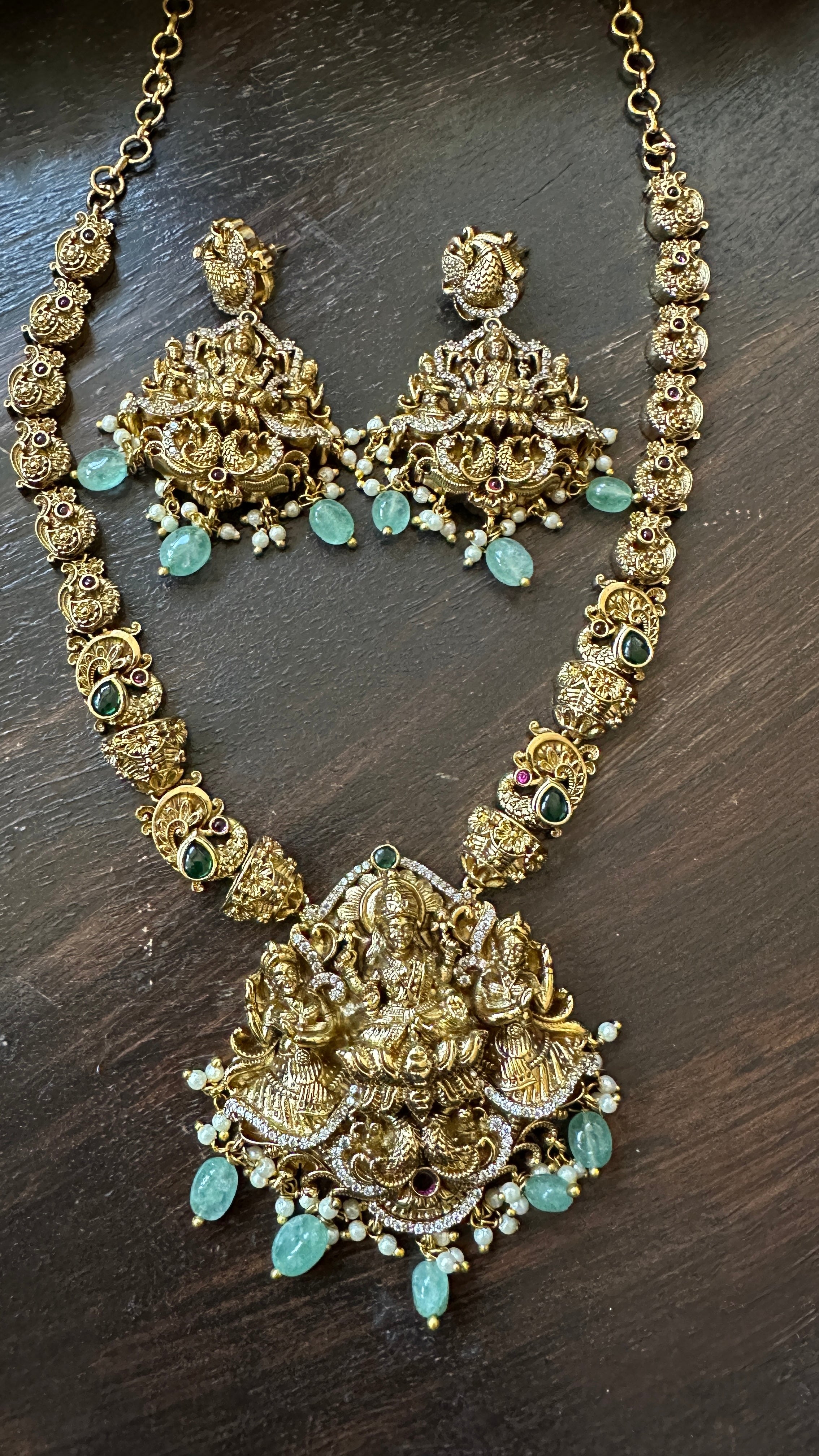 Necklace with earring