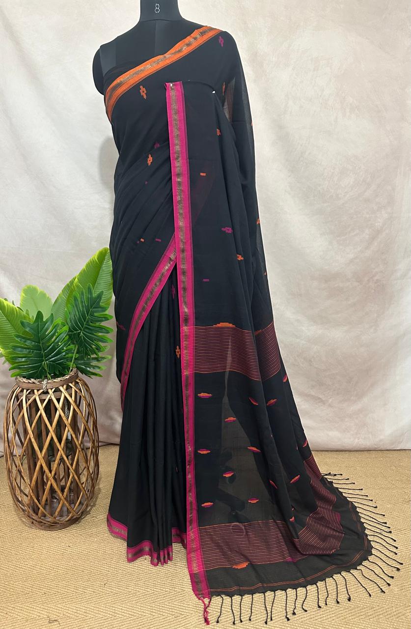 Handloom cotton saree, no BP