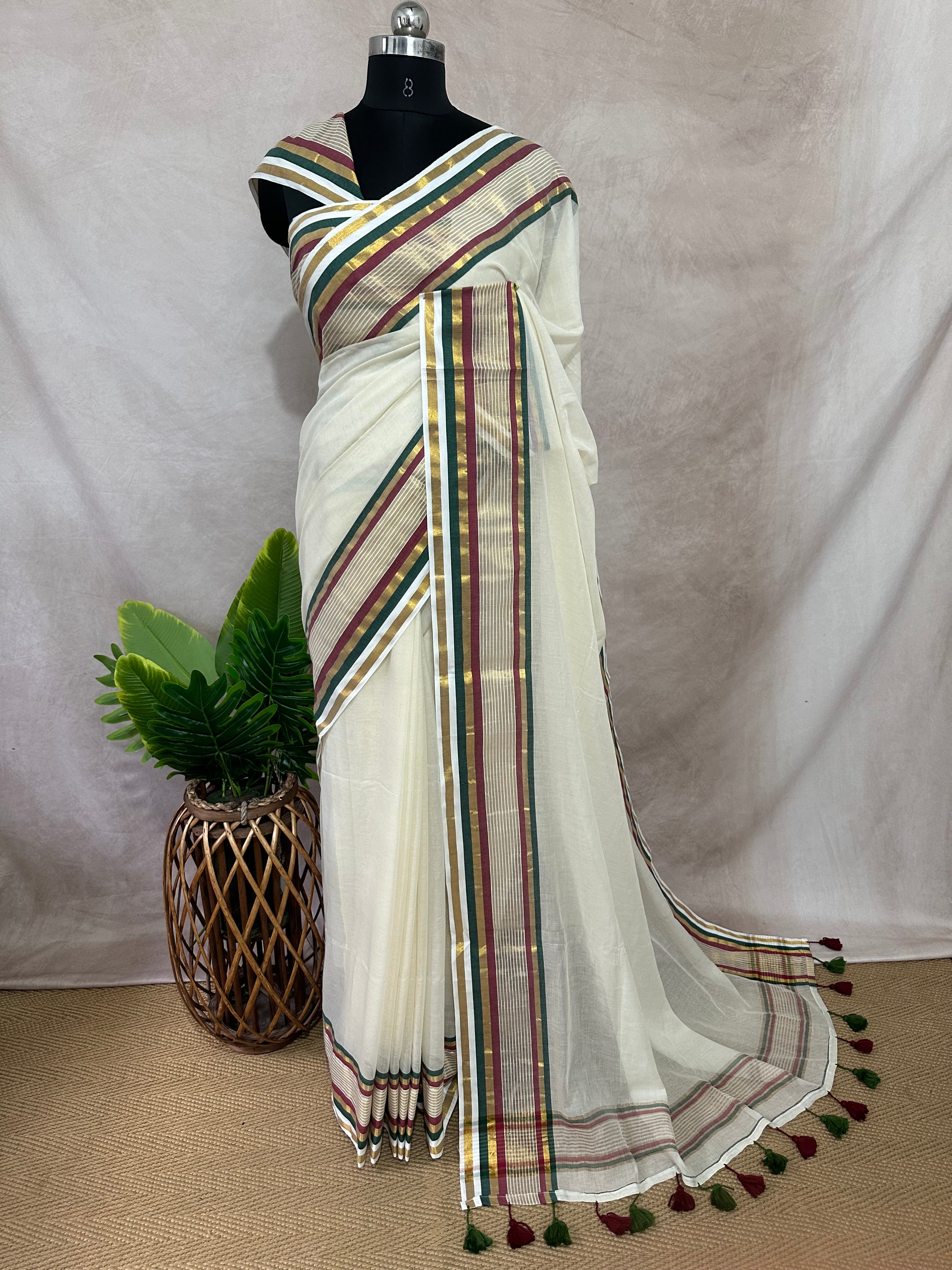 Mulcotton saree