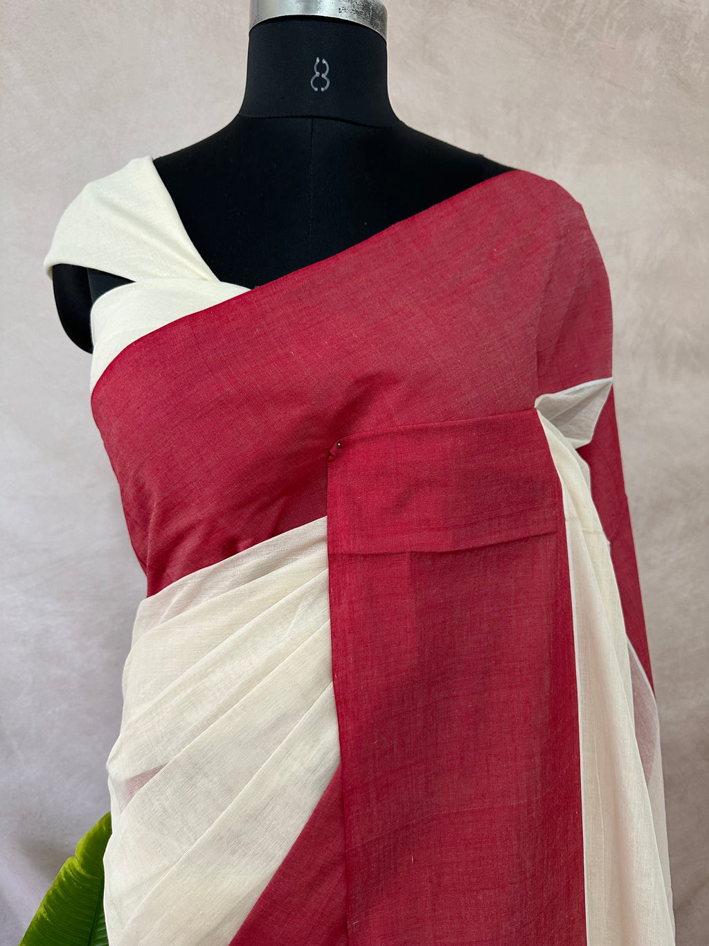 Dhaniakhali sarees with red border