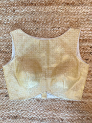 Gold brocade blouse