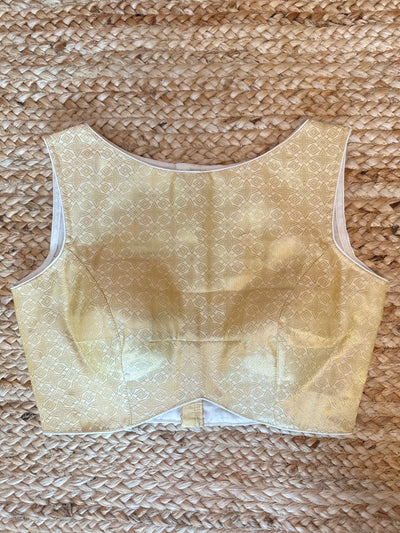 Gold brocade blouse