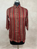 Pure Modal silk shirt with hand block print