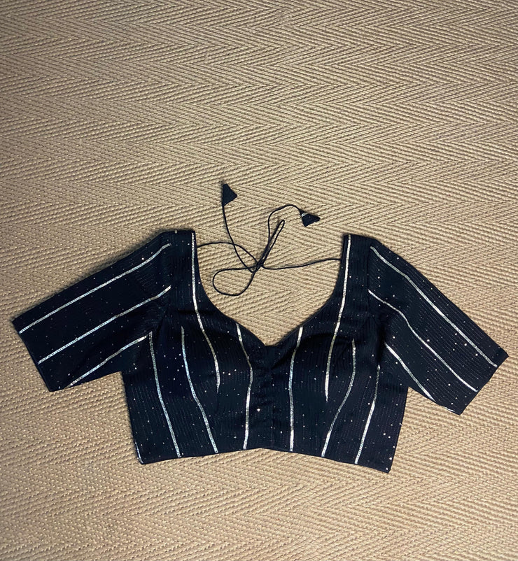 Black gotta work blouse