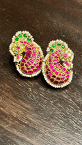 Jadu peacock studs