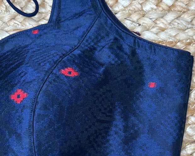 Blue banarsi blouse