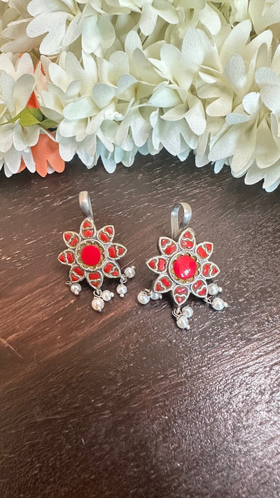 Silver Bugadis with kemp stones