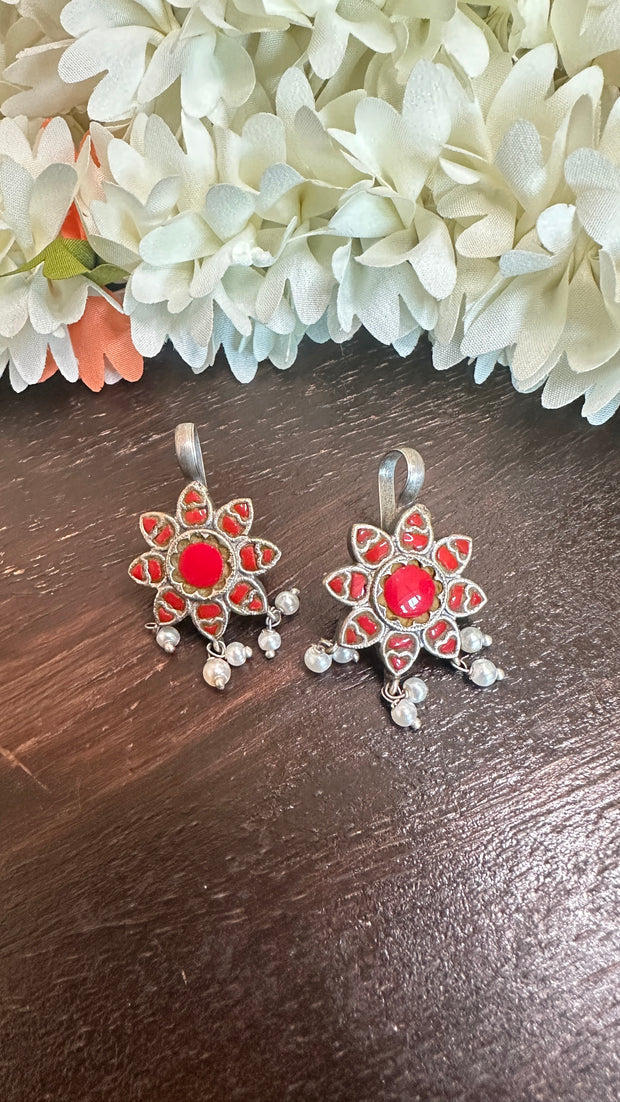 Silver Bugadis with kemp stones
