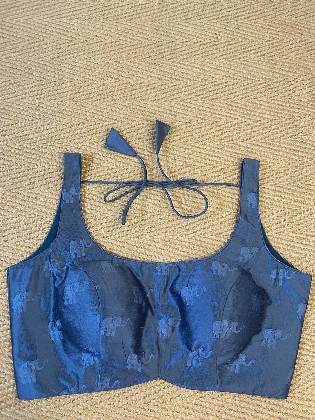 Grey silk blouse