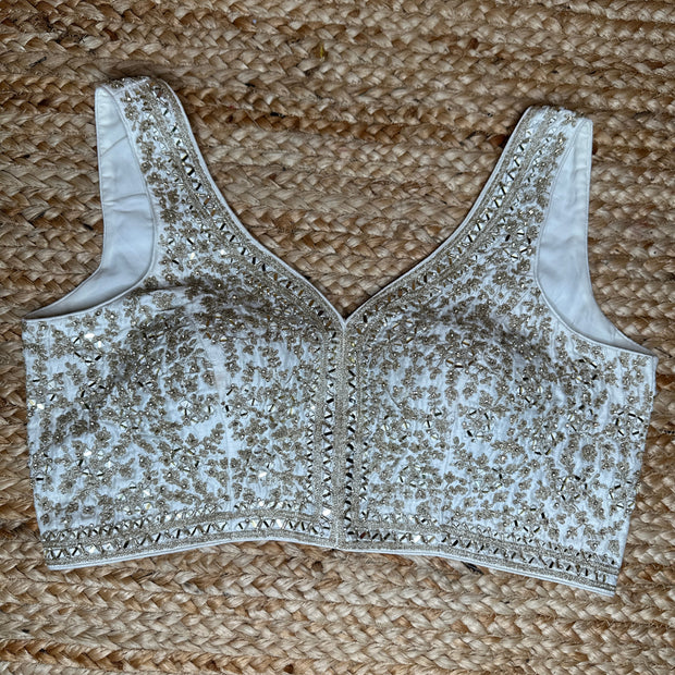 White designer blouse