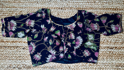 Kalamkari blouse with bead work