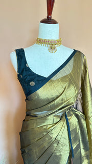 Cotton tissue saree, no Blouse