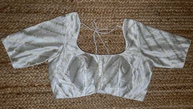 Off white silk blouse