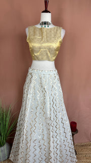 Chanderi skirt