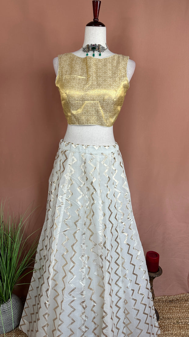Chanderi skirt