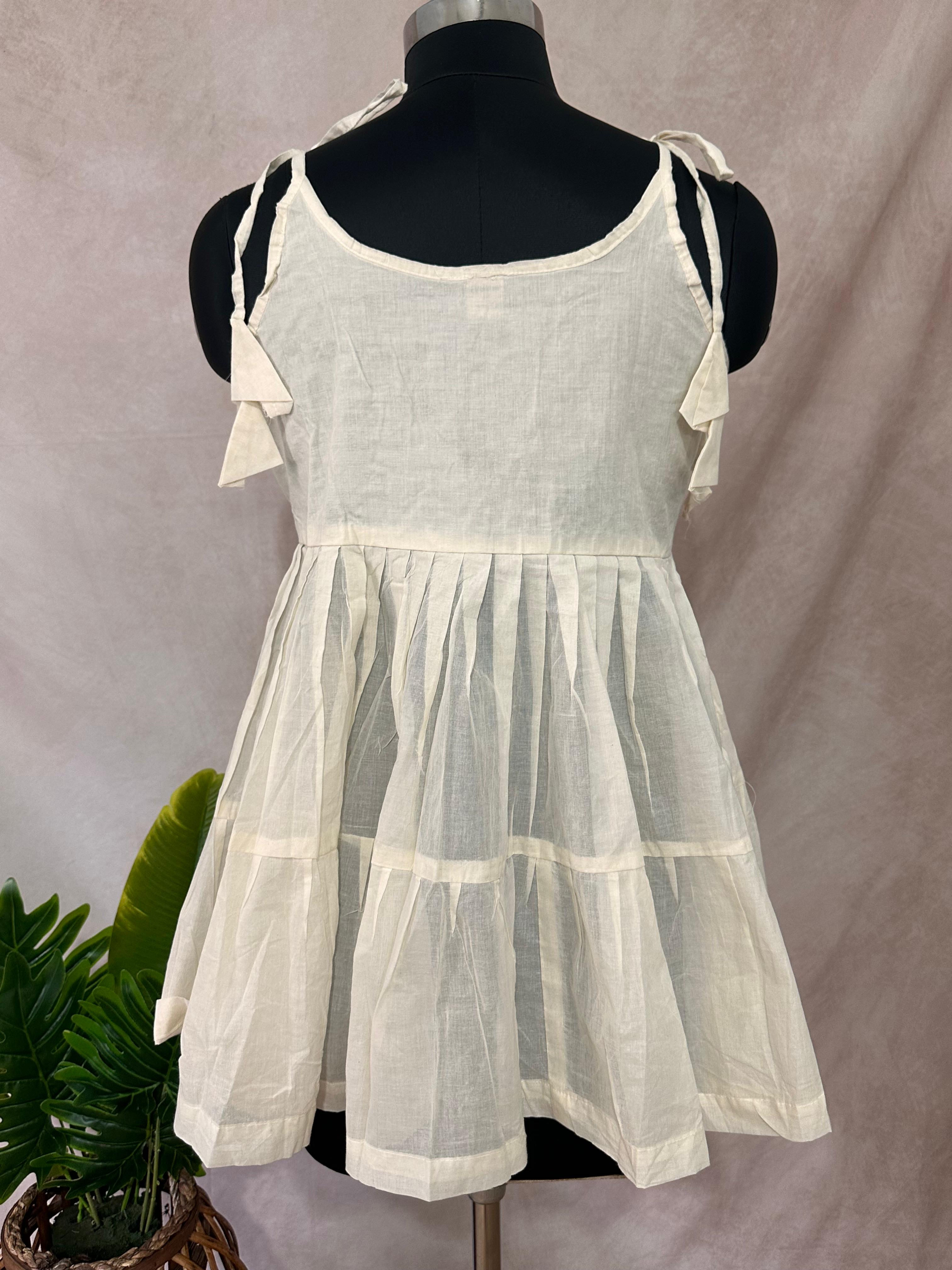 Short kurti with mirror work