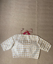 Gold and red 2 in one masaba style blouse