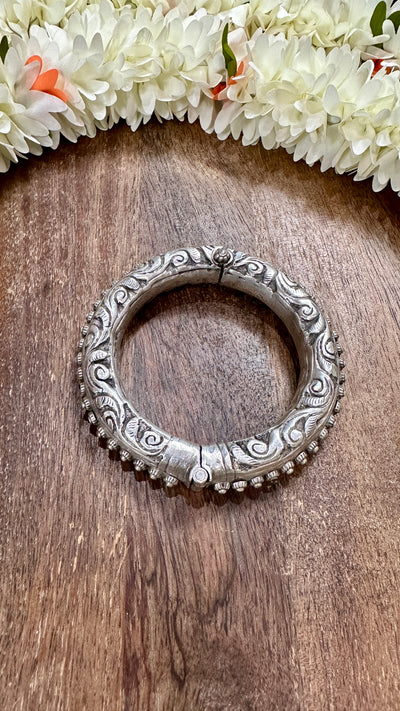 Handmade silver replica openable kada - 2.6 (one bangle)