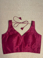 Marron sleeveless blouse