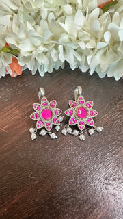 Silver Bugadis with kemp stones