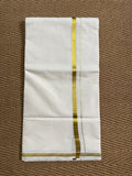 small gold border dhothi