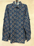 Ajrakh handblock printed shirts in pure Cotton