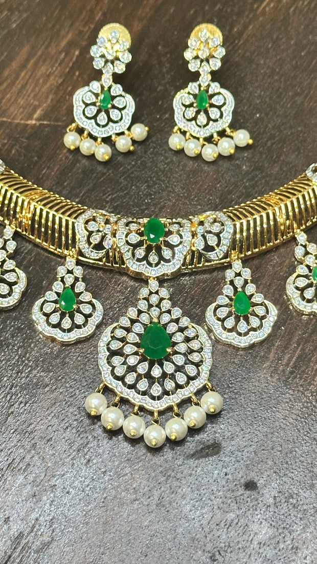 Necklace with earring