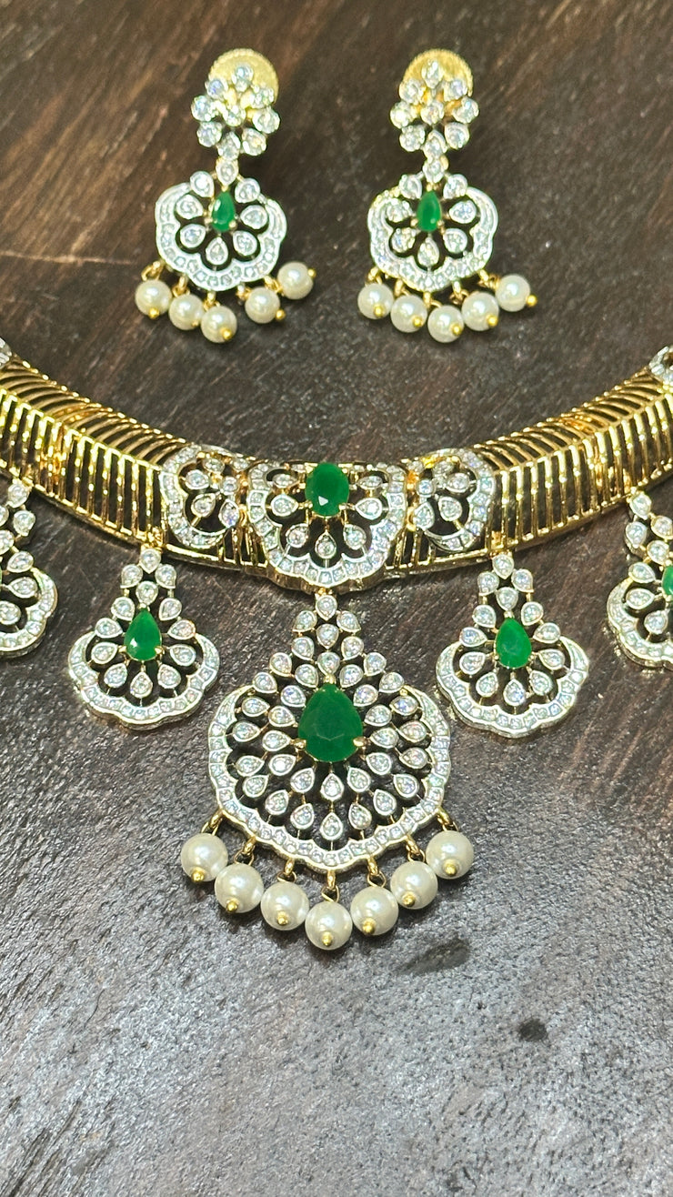 Necklace with earring