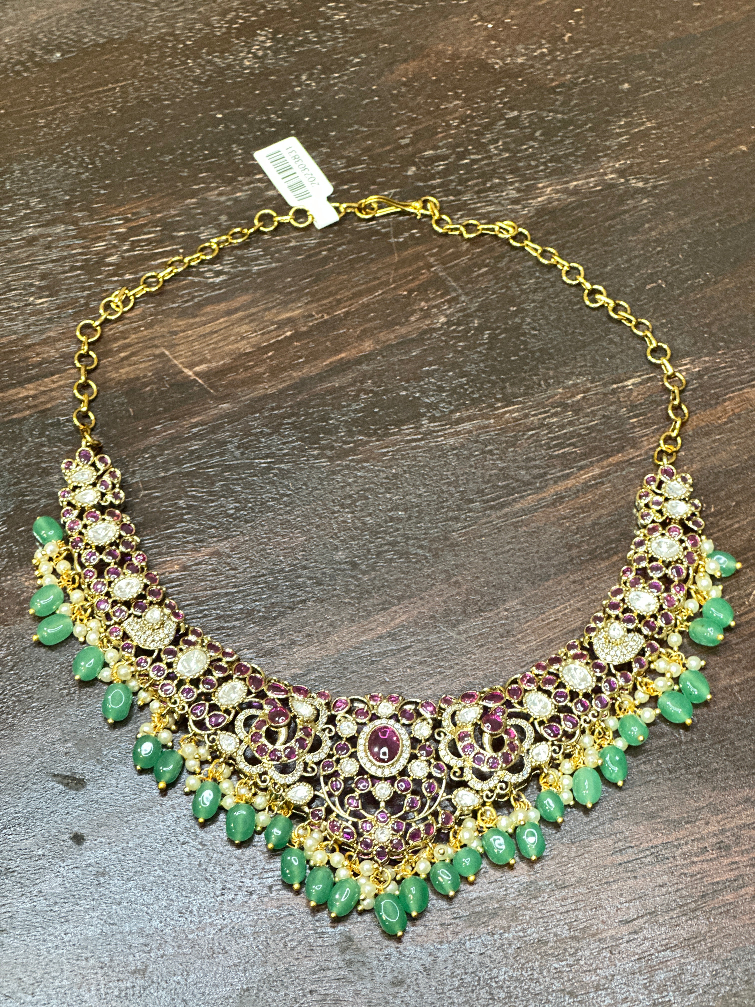 Necklace with earring
